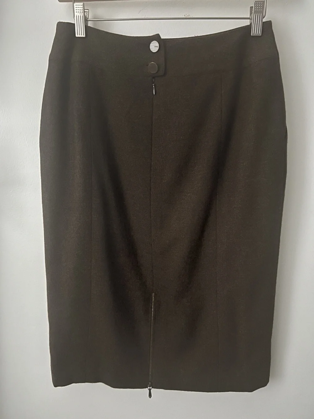 Chanel Brown Cashmere Skirt Autumn ‘99 Size 40